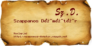Szappanos Dömötör névjegykártya